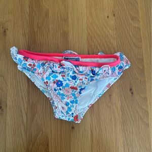 Jacadi Floral Kids Bikini Bottoms - Pink and Blue